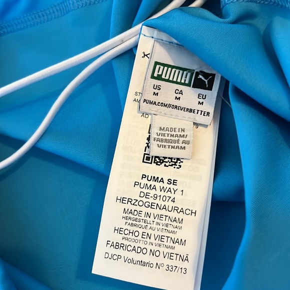 Puma Cloud9 Haramaki Belly Neck Band Adult Blue Size Medium M NWOT - Picture 5 of 11